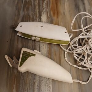Vintage Electric Fabric Scissors, 2 Pairs, 2 Speed Sears & Dural, Working